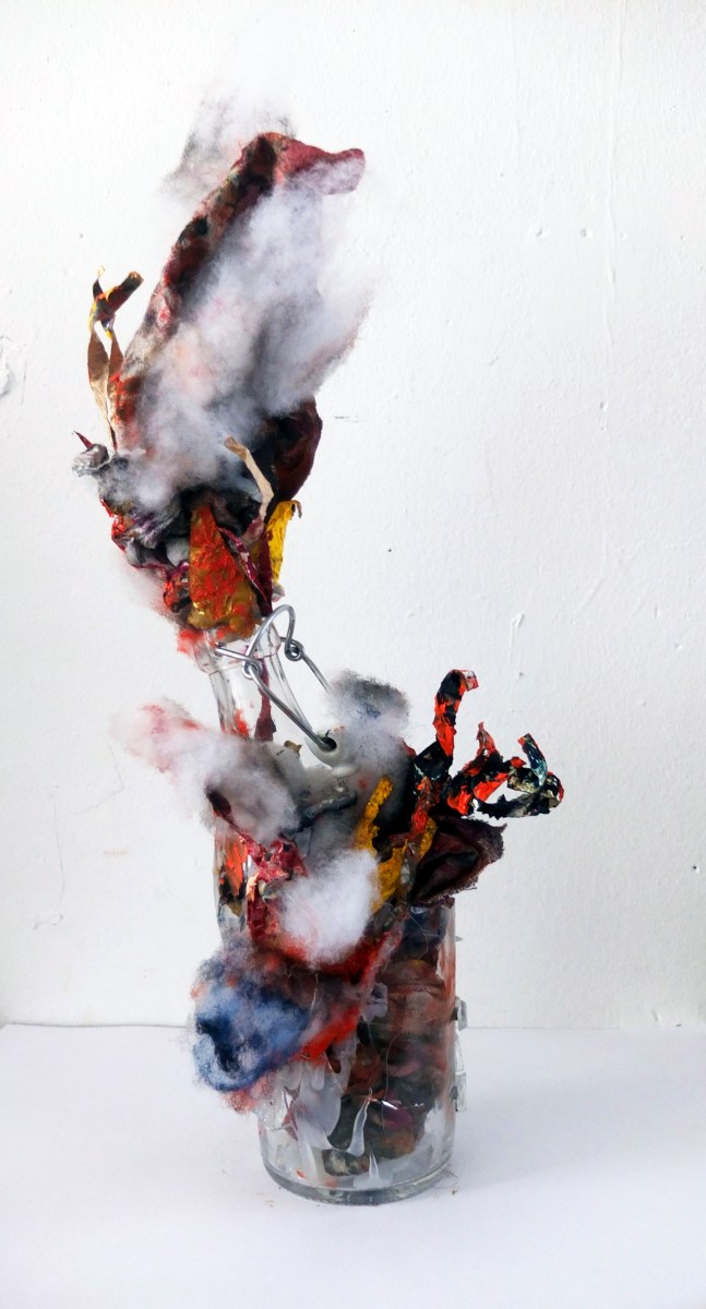 Rauch, Feuer, Plastik