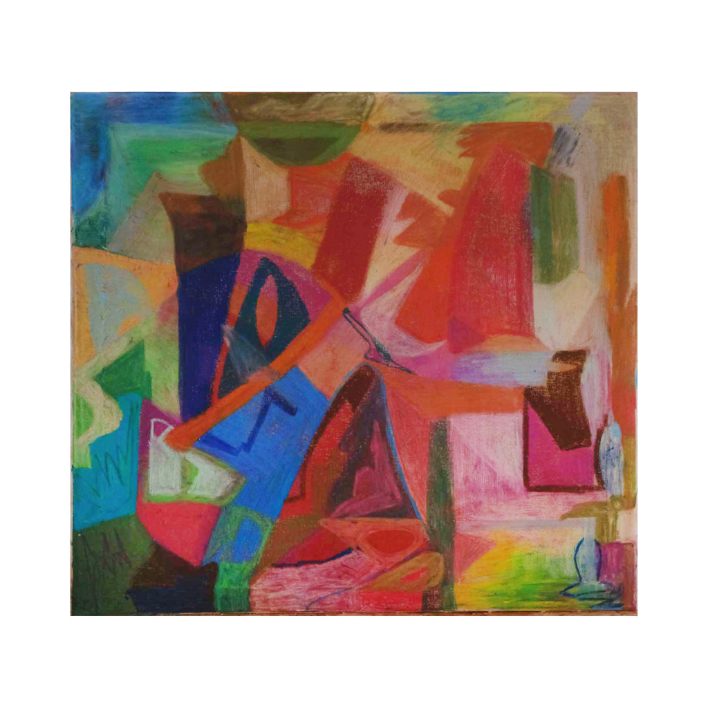 Selbst erfundene Oelpastellkreidebilder